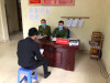 Vũ Việt Hùng tại trụ sở Công an phường Minh Thành