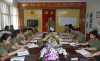 Phòng Công tác đảng và Công tác chính trị họp giao ban đơn vị.