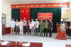 Thượng tá Phạm Văn Đông - Phó Trưởng Công an thị xã dự buổi ra mắt.