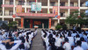 ông an Tiên Yên tổ chức ngoại khóa tuyên truyền an toàn giao thông cho học sinh Trường THCS xã Hải Lạng.