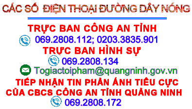 Trực ban Công an tỉnh