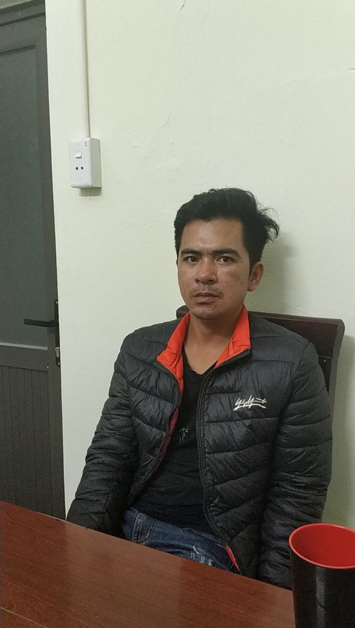 Đối tượng Nguyễn Văn Thảo bị bắt giữ tại cơ quan công an