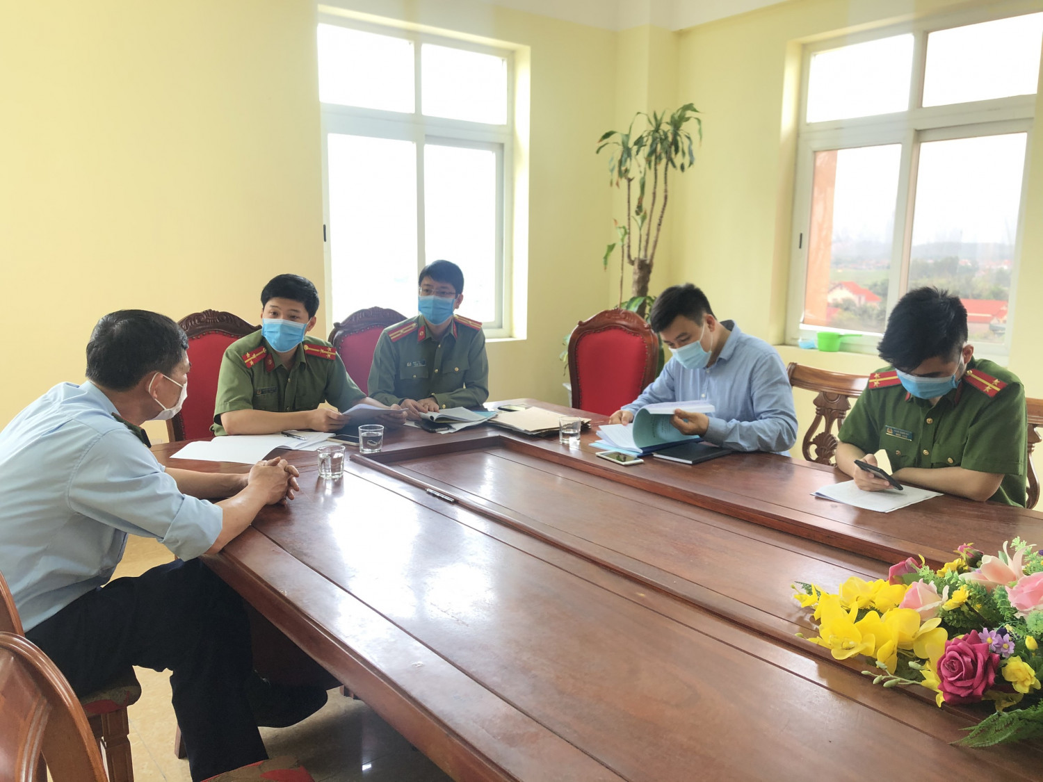 Cơ quan Công an làm việc với T.M.G