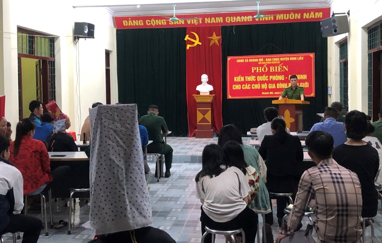 Quang cảnh buổi tuyên truyền