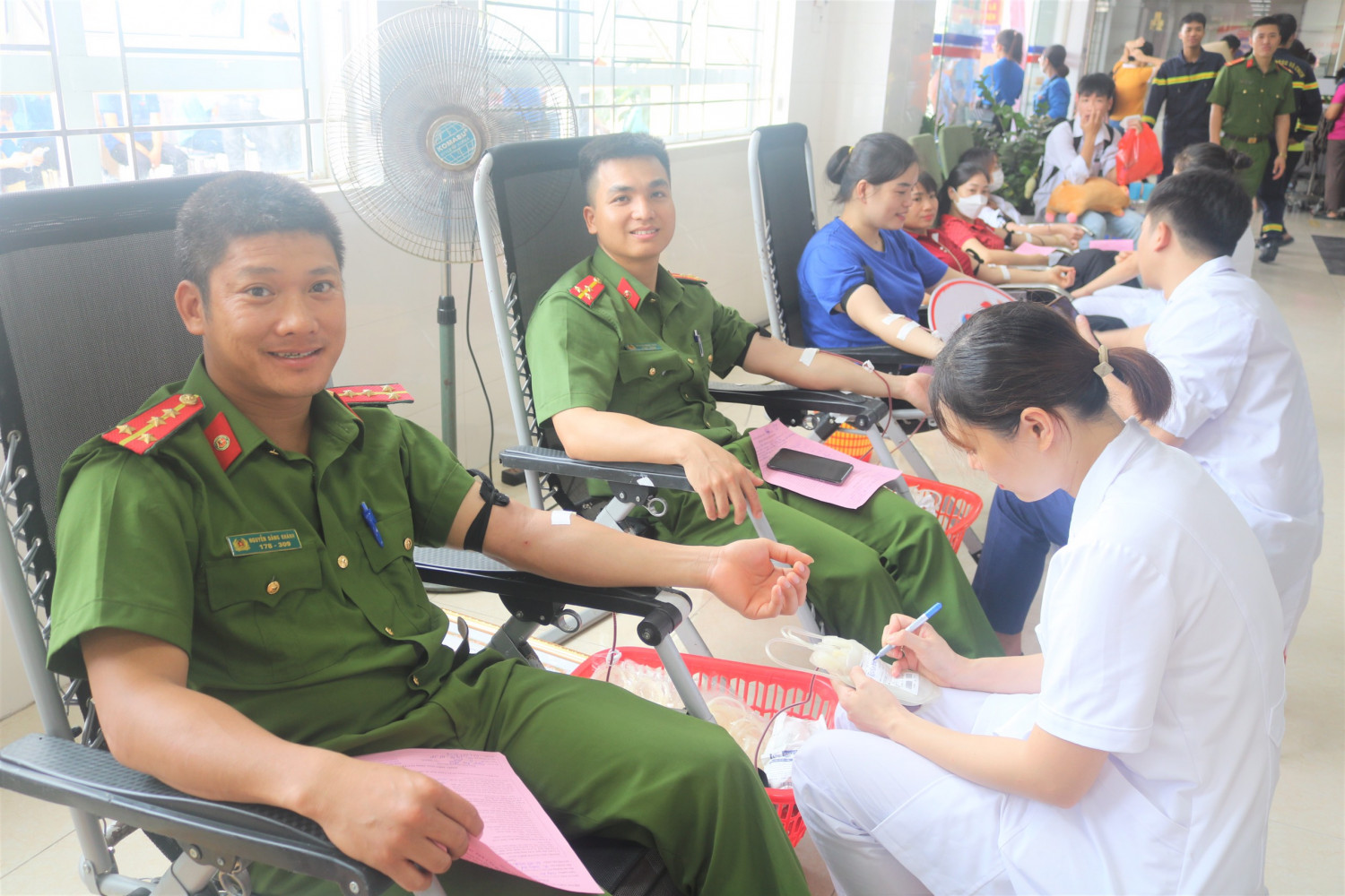 CBCS Công an Móng Cái tham gia hiến máu tình nguyện
