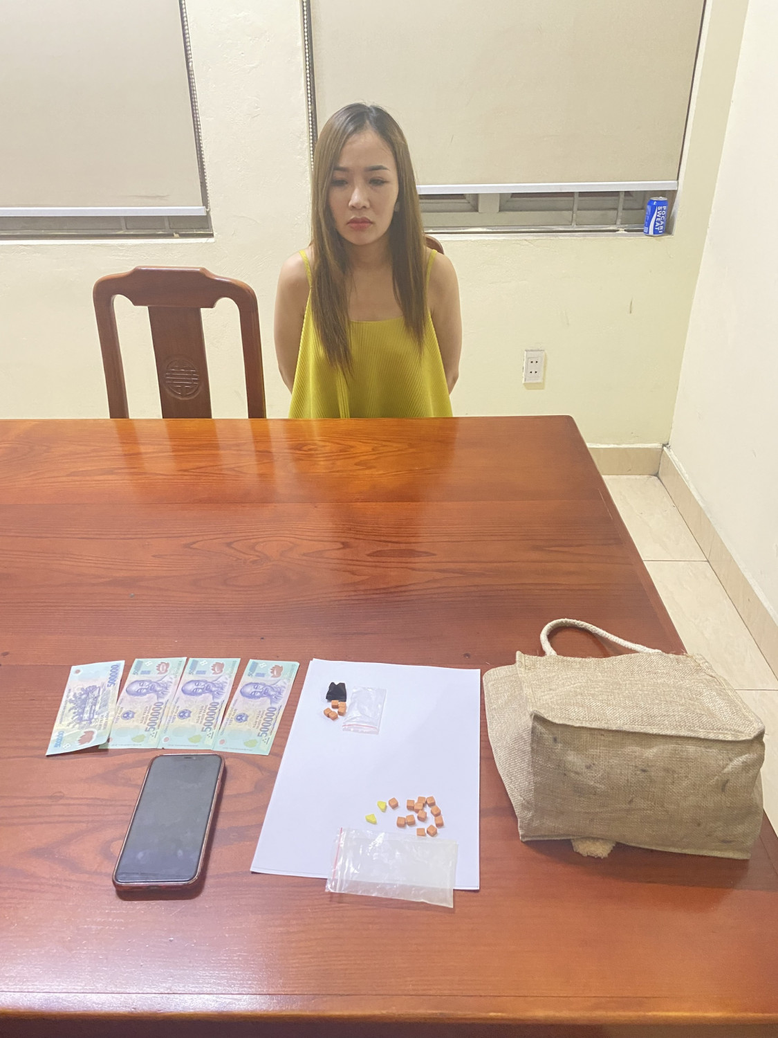 Đỗ Thị Tuyết Chinh và vật chứng thu giữ