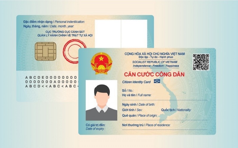 Mẫu thẻ căn cước công dân