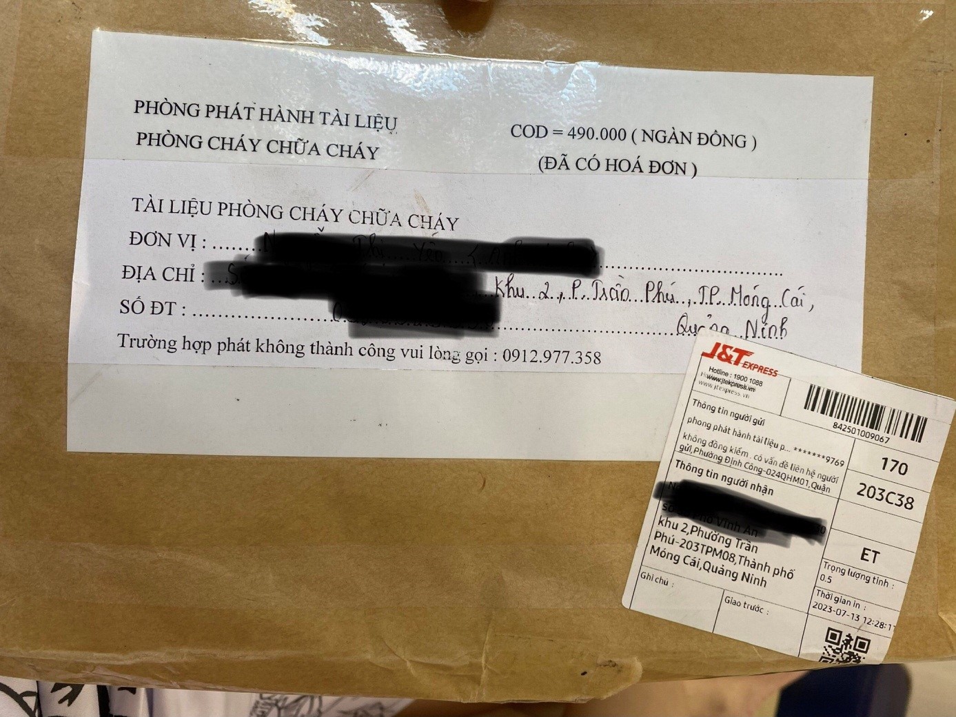 Tái diễn hành vi lừa đảo bán tài liệu PCCC qua hình thức giao hàng COD  trên địa bàn thành phố Móng Cái