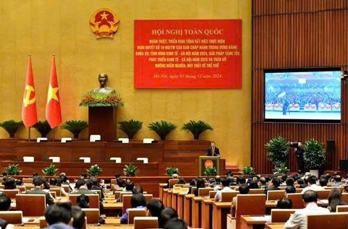 Hội nghị toàn quốc quán triệt, triển khai tổng kết việc thực hiện Nghị quyết số 18-NQ/TW của Ban Chấp hành Trung ương Đảng.