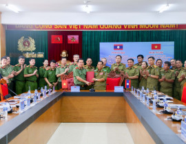 Hội nghị trao đổi công tác giữa Công an tỉnh Quảng Ninh, và Công an tỉnh Xay Nha Bu Ly lần thứ XII, năm 2023